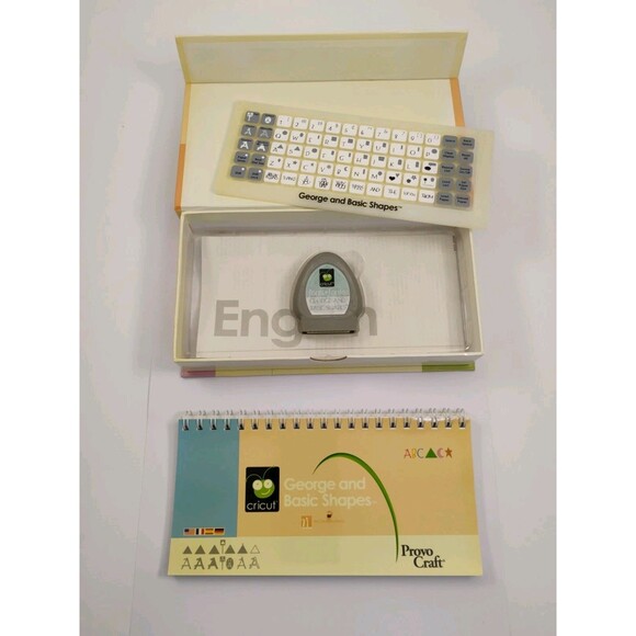 Cricut Font Cartridge George And Basic Shapes Complete Used - Picture 2 of 13